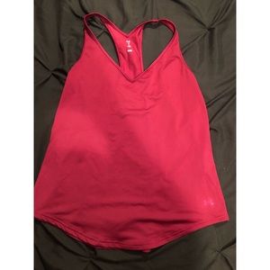 Burgundy Under Armor tank